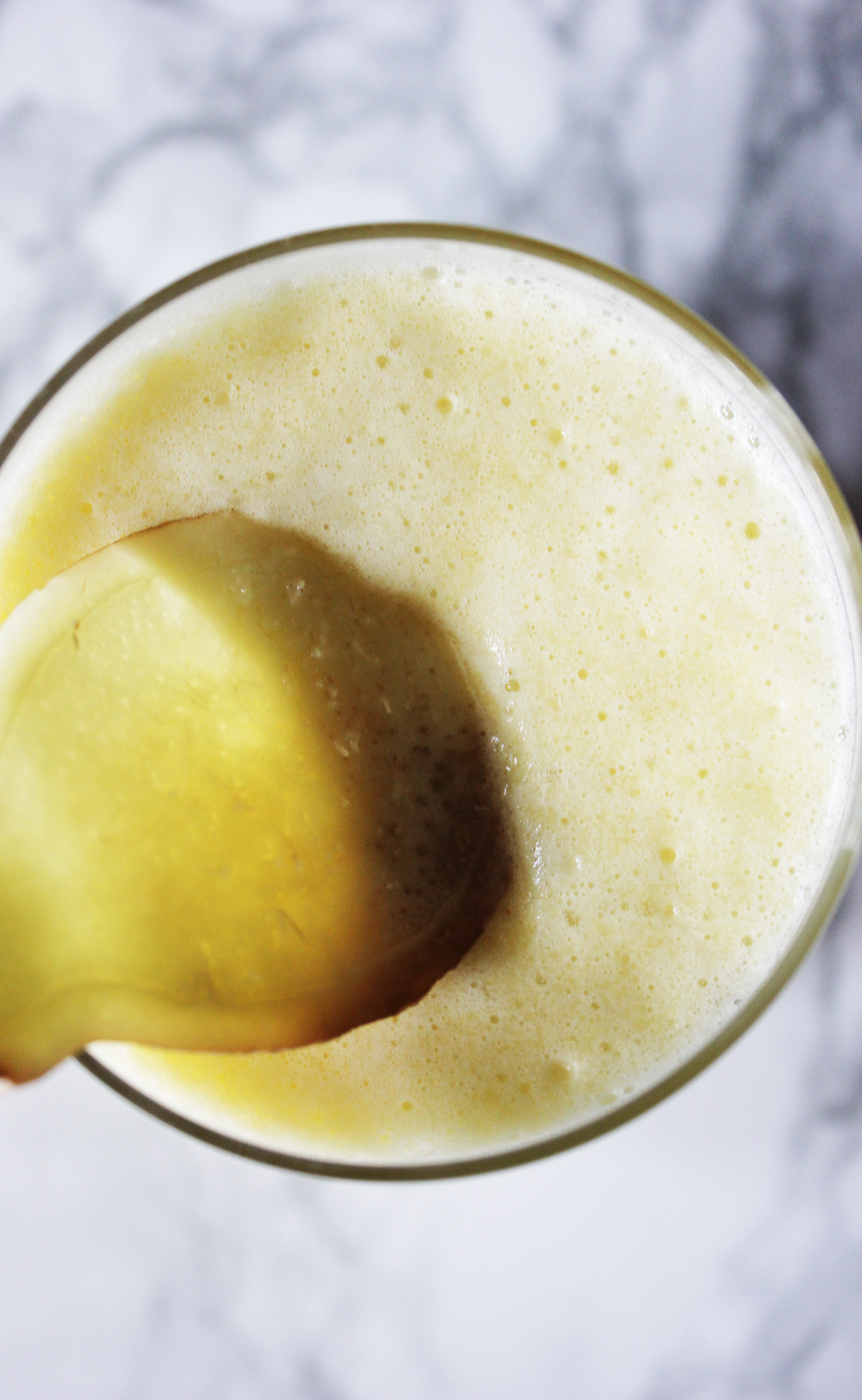 Pineapple, apple and ginger juice