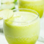 Pineapple juice with apple and ginger