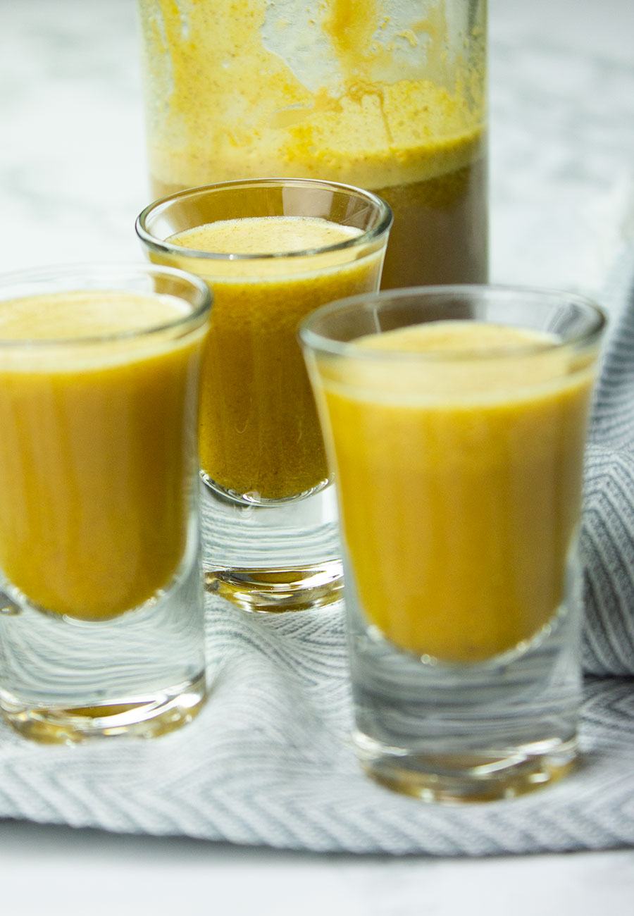 Healing turmeric shot drink