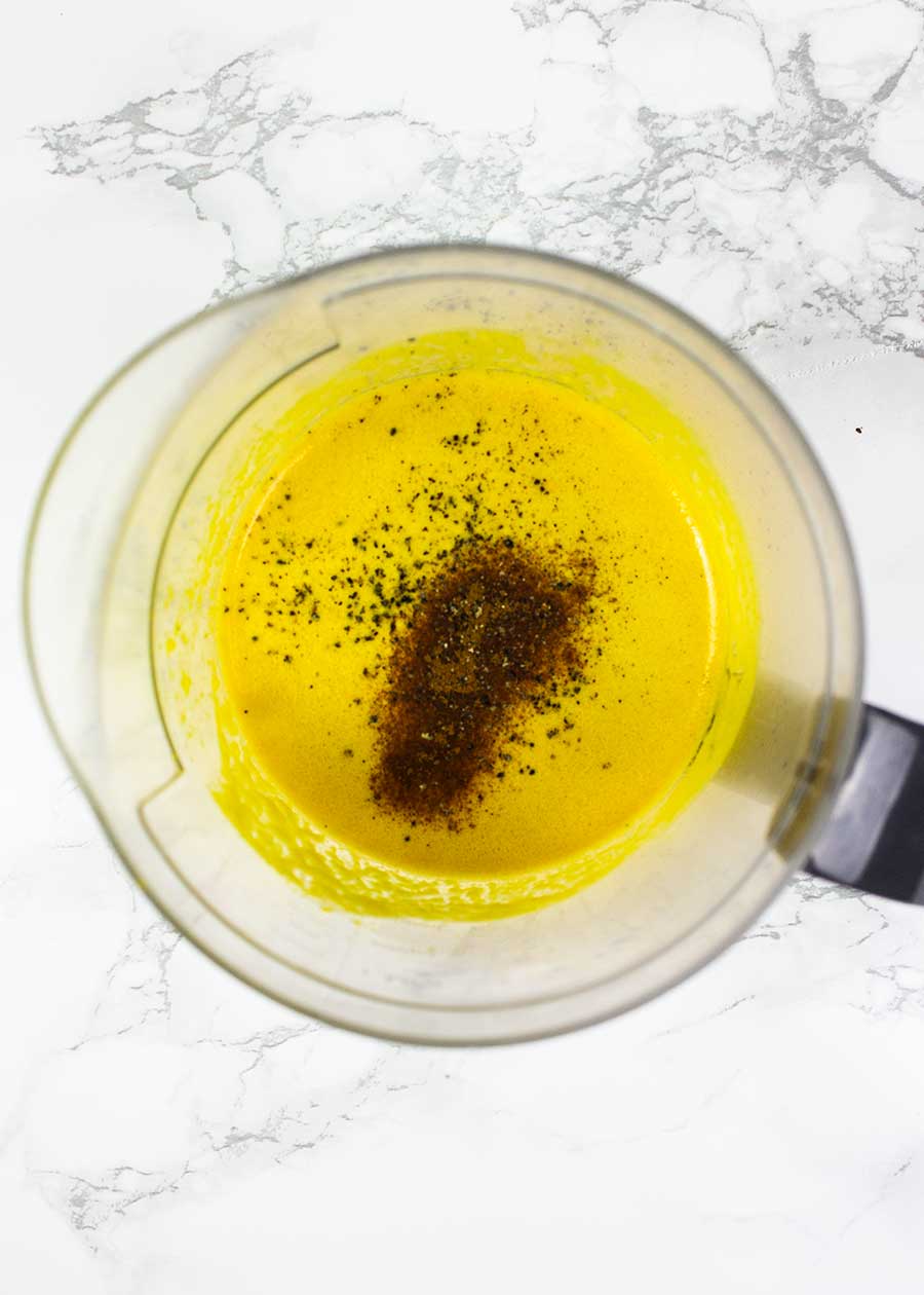 Juicing turmeric shot 