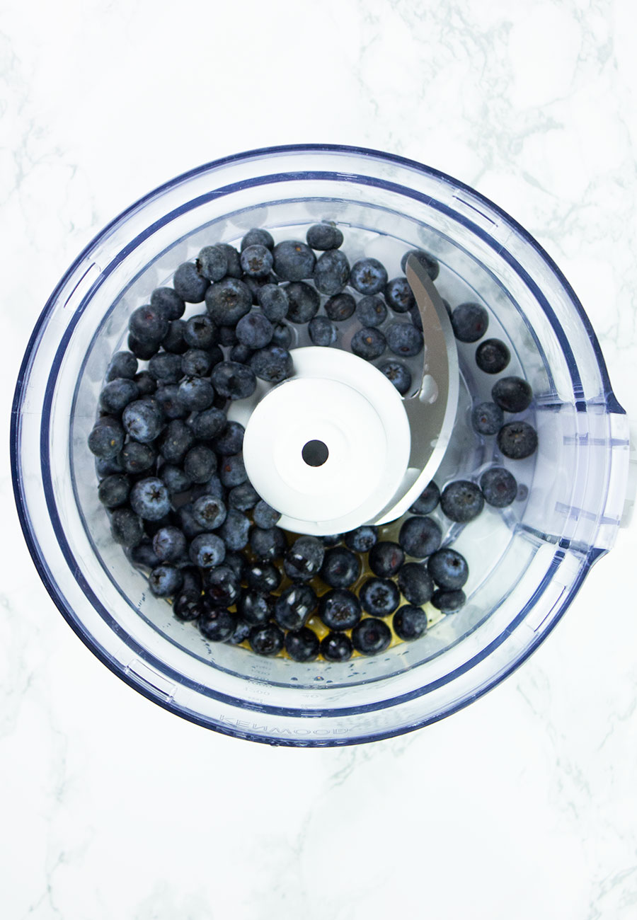 Healthy blueberry compôte