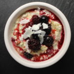 Overnight oats with berries