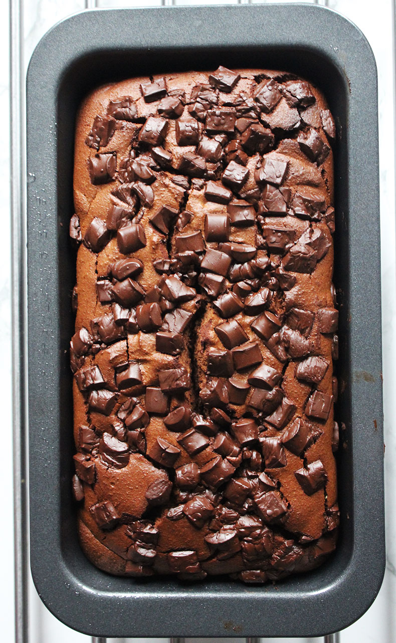 DAIRY & REFINED SUGAR FREE DARK CHOCOLATE LOAF CAKE