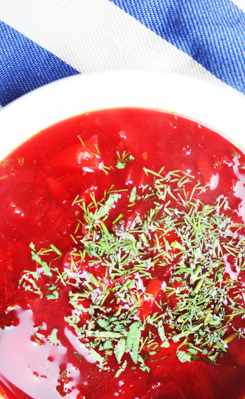 Traditional Russian Borscht (Vegan)