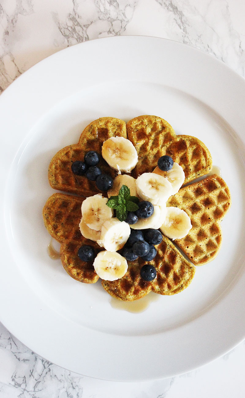 Healthy Turmeric & Chia Seeds Waffles The AntiCancer Kitchen