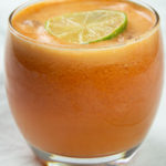 Detox carrot juice with lime