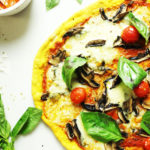 healthy turmeric base pizza