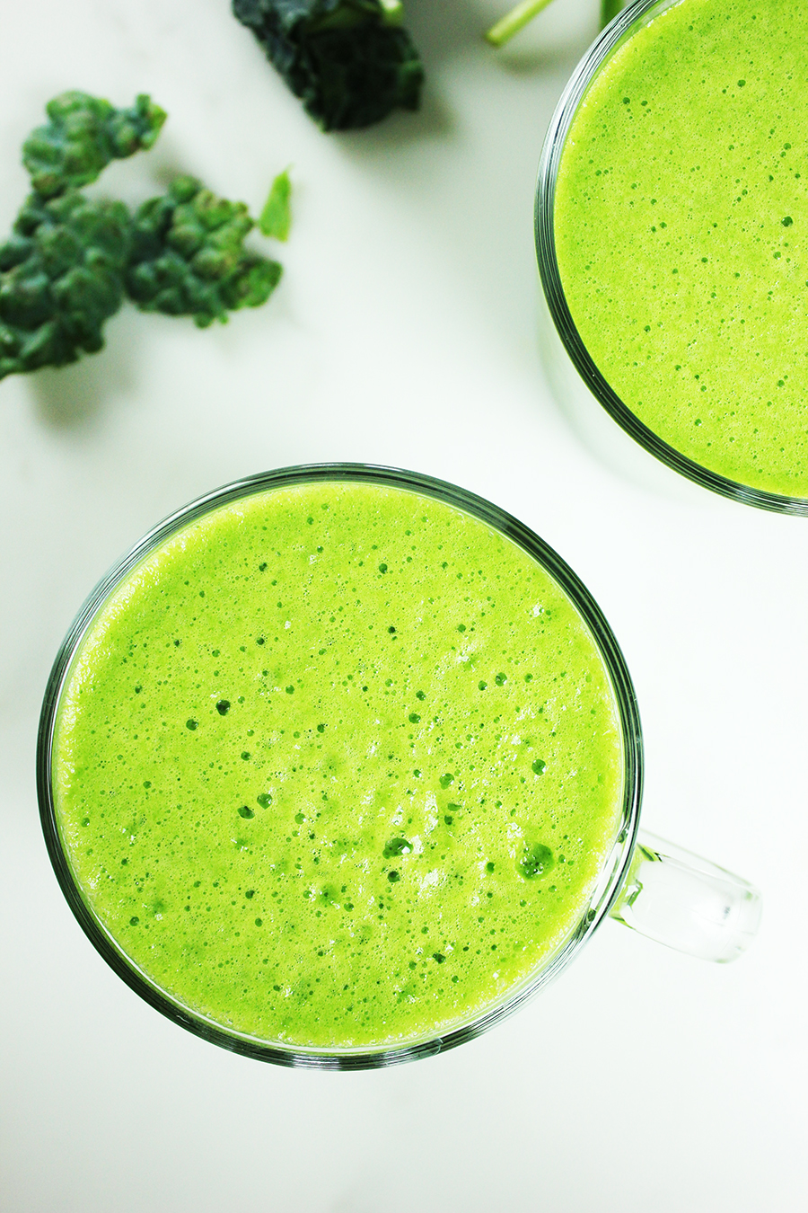 Spinach kale cucumber smoothie