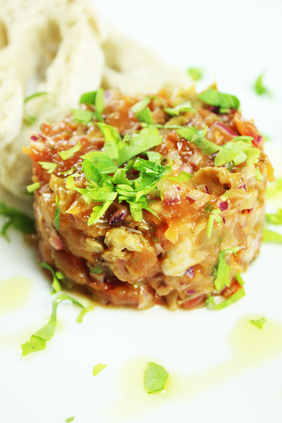 Vegan steak tartare recipe