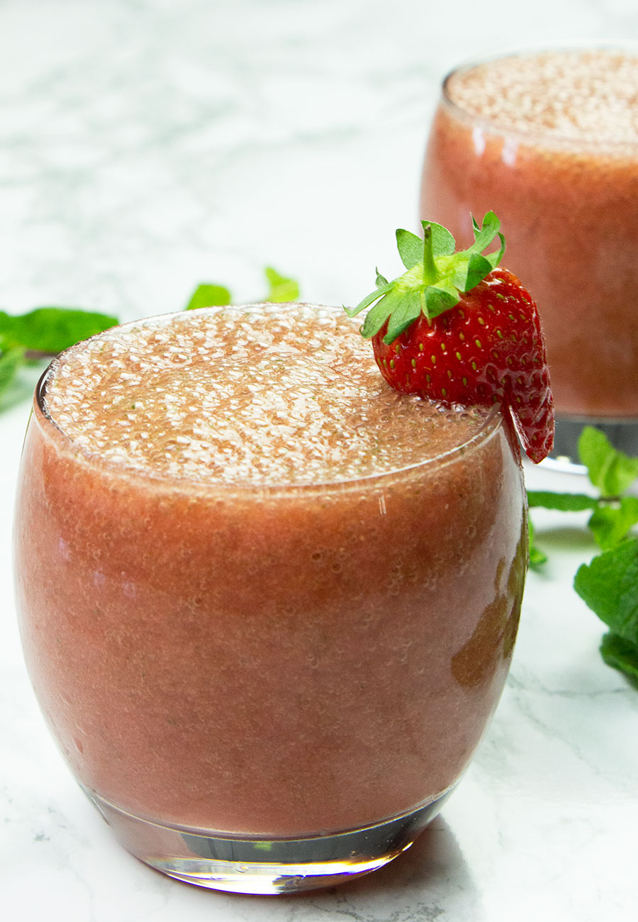 Grapefruit Strawberry Breakfast Smoothie