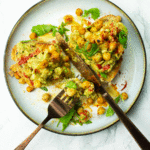 Easy avocado and chickpea toast