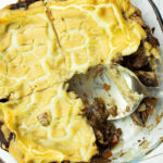mushroom_lasagne_pear_caulflower Mushroom lasagne with pear and cauliflower white sauce