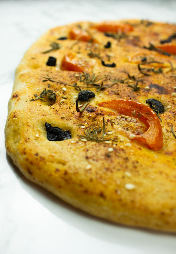 Greek Flatbread with Tomato & Olives The AntiCancer Kitchen
