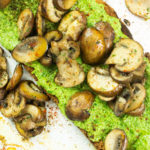 Mushrooms on toast with pesto recipe