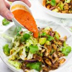 Vegan Mexican salad with a zingy salad dressing