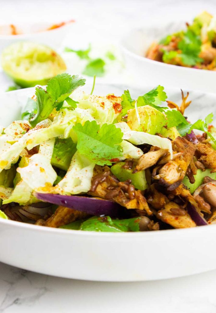 Vegan Mexican Salad with Pulled Jackfruit The AntiCancer Kitchen
