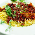 Vegan bolognese and pasta recipe