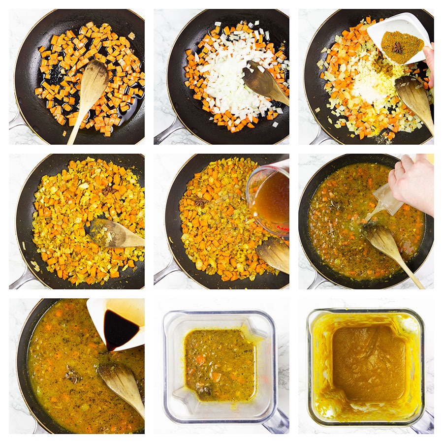 Katsu curry sauce step-by-step