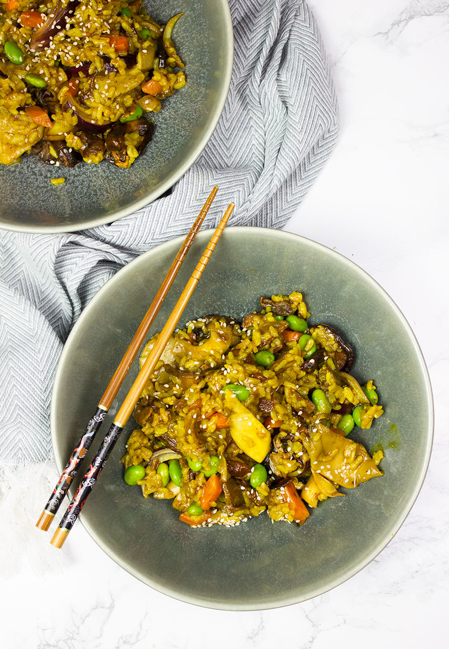 Mushroom fried rice