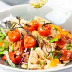 Mediterranean Bean salad in bowls