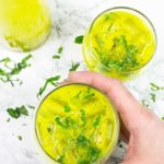 Orange juice with basil