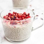 Easy chia puddings in glasses