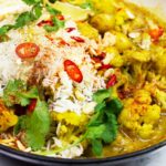 Vegetable korma curry dish