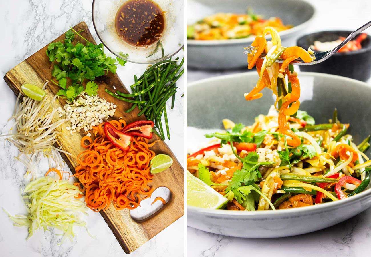 Plant-Based Pad Thai ingredients 