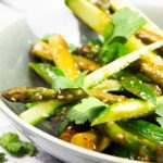 Asparagus cucumber salad