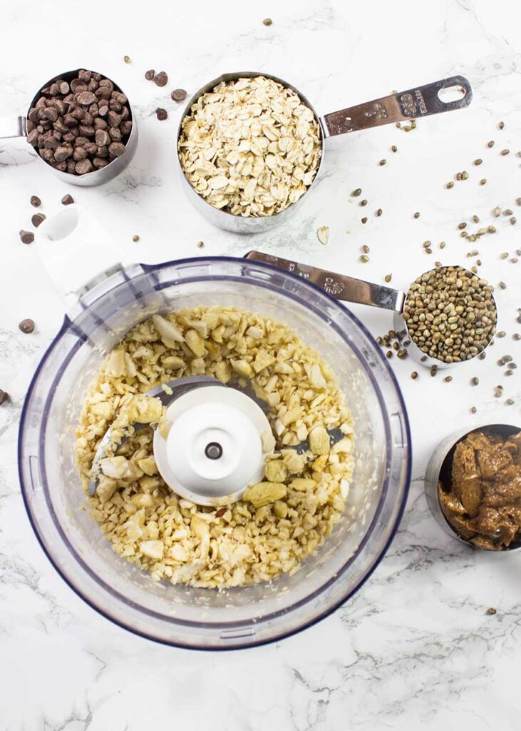 Ingredients for homemade chocolate granola