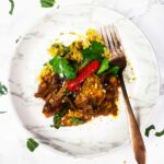 Vegan tagine recipe with eggplant/aubergine