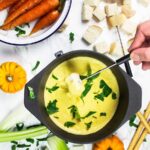 Vegan homemade fondue