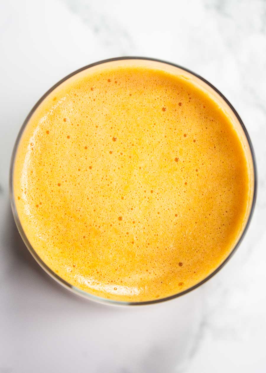 Sweet potato juice recipe with turmeric