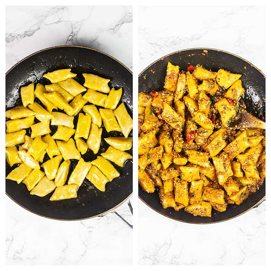 Step by step pumpkin gnocchi 