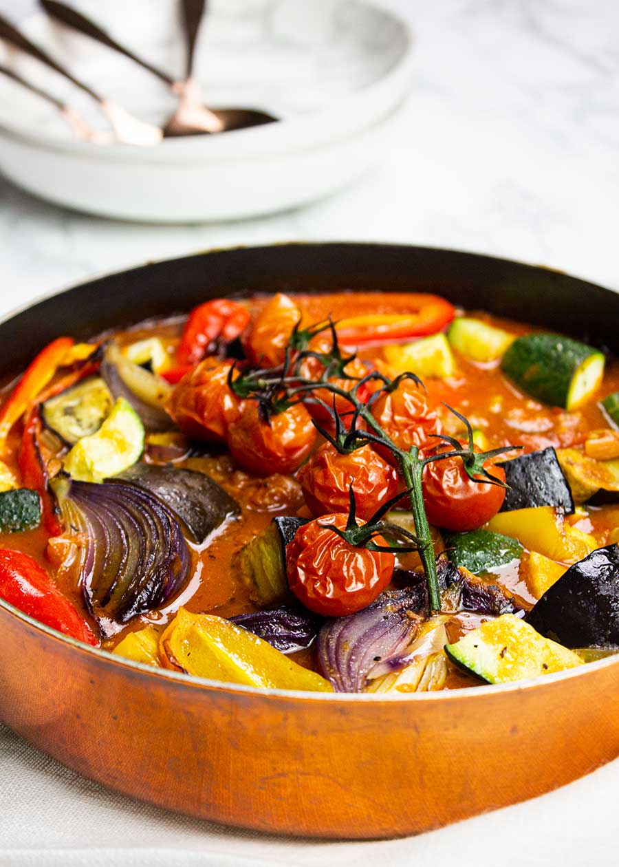 Hearty healthy Mediterranean vegetable stew 