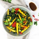 Asian kale salad with chickpeas